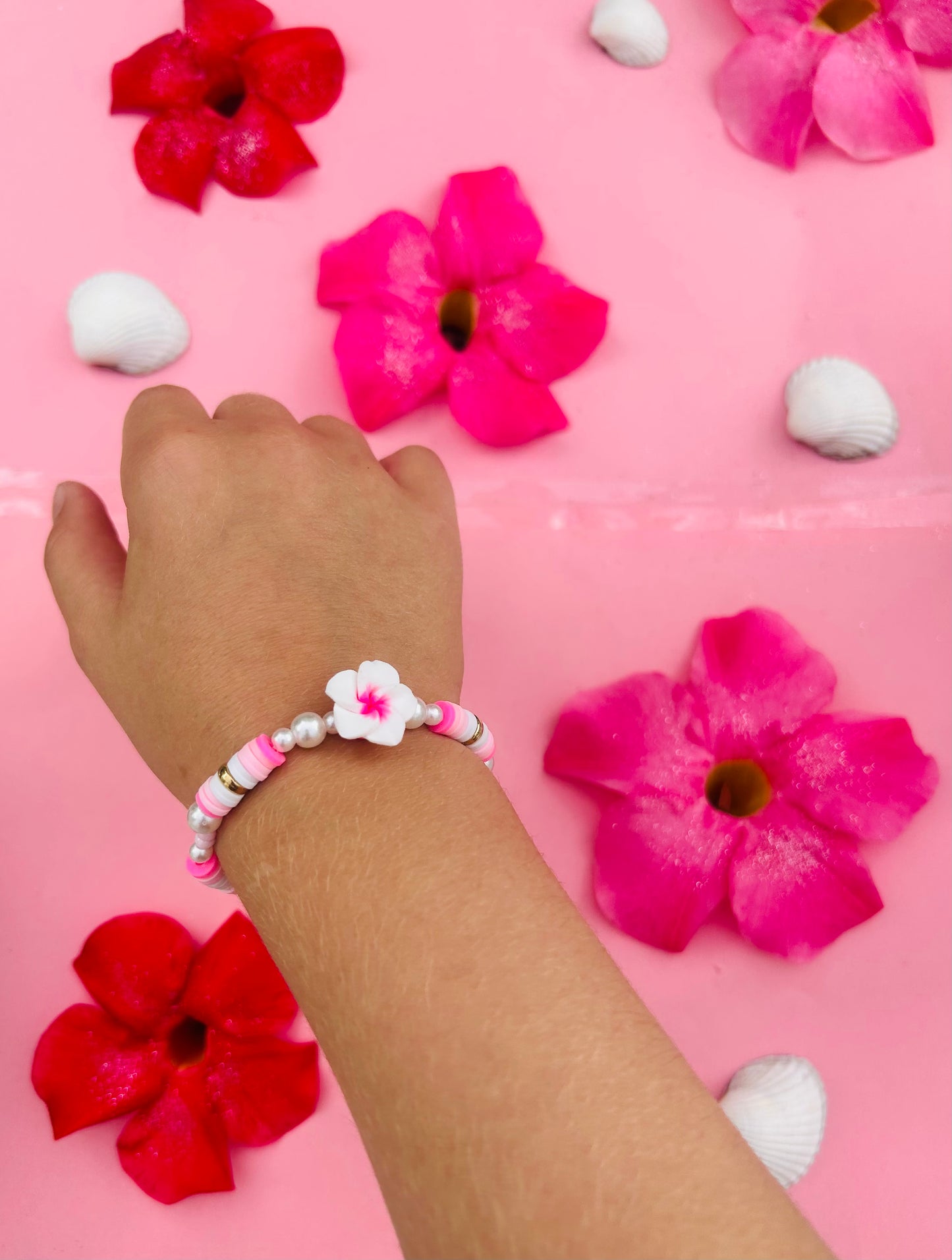 Armbånd - Hawaii hibiscus blomst