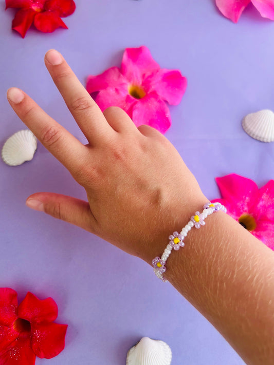 Armbånd - miniblomster i flor